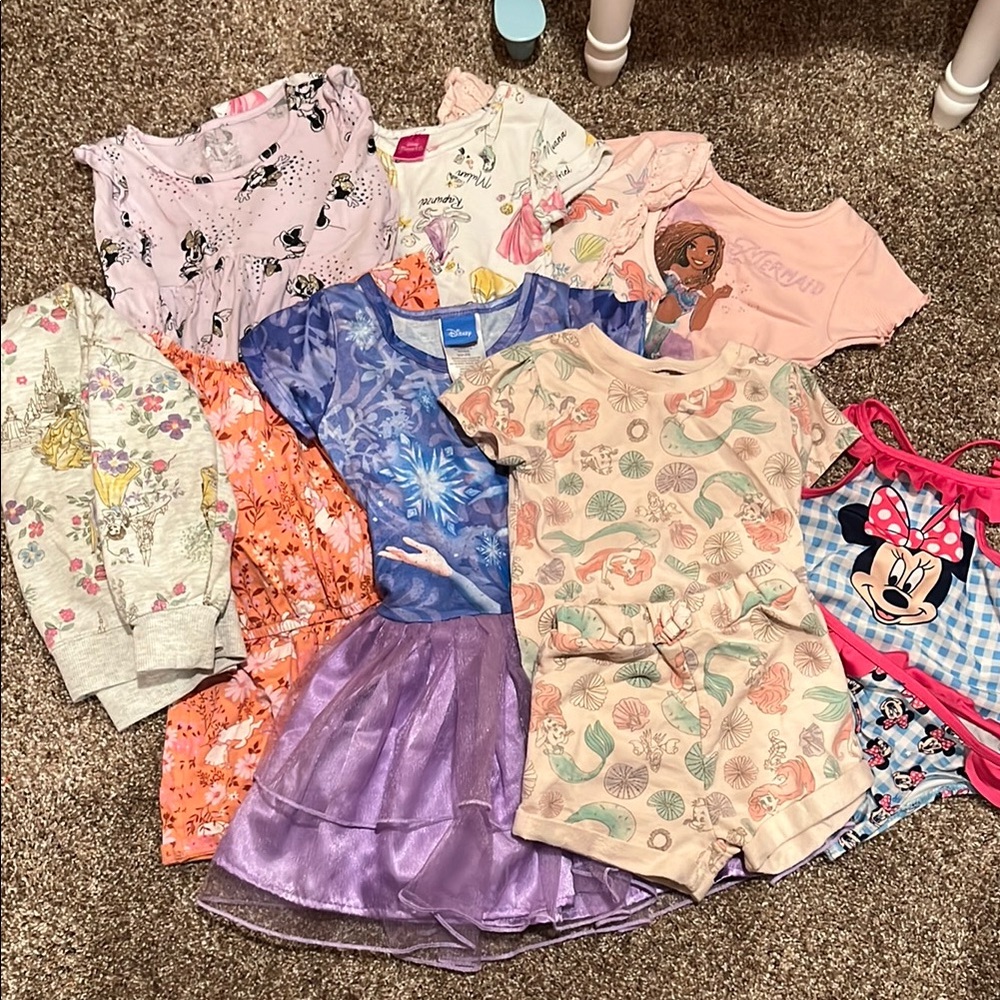 Girl’s 4T Disney Bundle (9 Total Pieces)